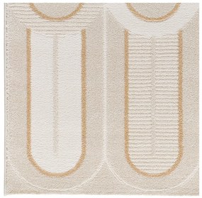 Tappeto color crema 200x290 cm Flora – Universal