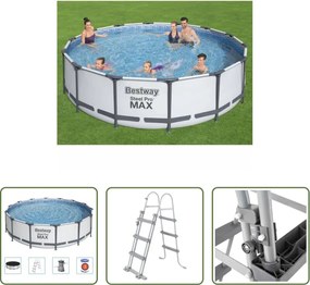 vidaXL Piscina da esterno - Bestway Set Piscina Steel Pro MAX 427x107 cm