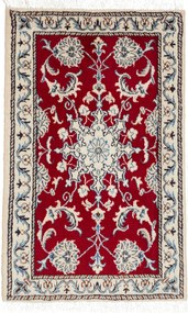 Nain Tappeto persiano 90 x 60 Rosso (Iran) Annodato A Mano