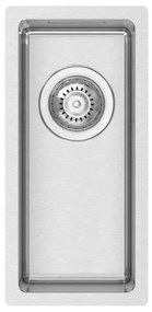 Lavello 1 vasca RODI Box Lux 17 piletta tonda inox L 44 x L 21 x P 17 cm argento