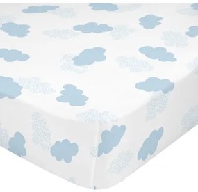 Lenzuolo con angoli HappyFriday BASIC KIDS Azzurro 105 x 200 x 32 cm