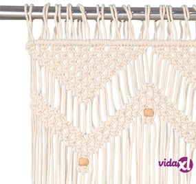 vidaXL Tenda Macramè 140x240 cm in Cotone