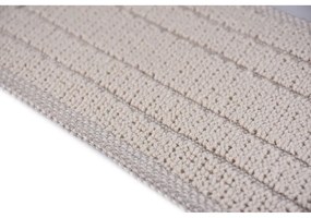 Passatoia per scale color crema in cotone set da 16 pz 25x65 cm Tablo Krem - Vitaus