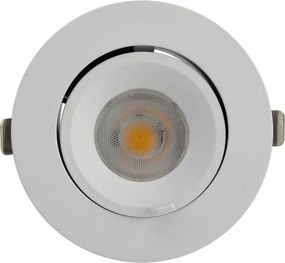 Faro LED da Incasso 15W CCT Orientabile foro Ø100mm con driver Philips Colore Bianco Variabile CCT
