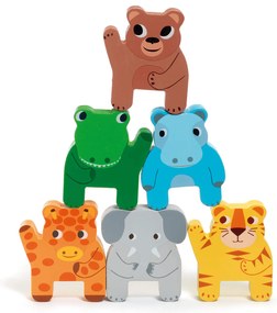 Treno con animali della giungla