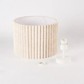 Brilagi - Plafoniera NORDIC WAVE 1xE27/15W/230V Ø 32 cm in lino/bianco