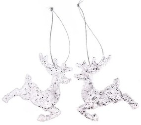 Decorazioni per albero di natale in set in plastica 2 pz 7 cm – Dakls