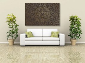 Quadro su tela – Ornamento orientale dorato