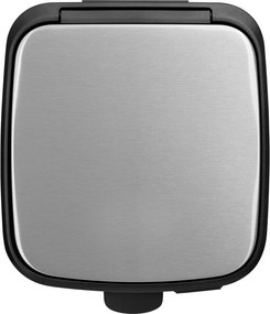 Cestino per la spazzatura color argento opaco in acciaio con pedale 30 l Bo – Brabantia