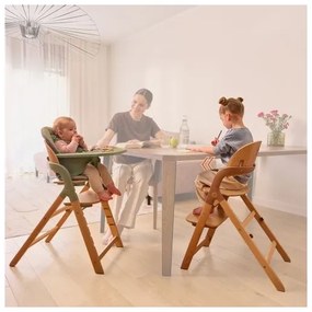 Lionelo - Seggiolone da pappa 3 in 1 MEGAN Legno Verde