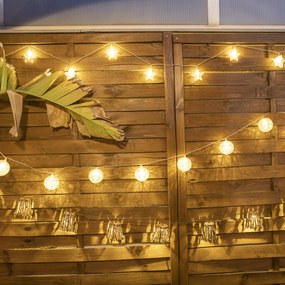 Luci a corda per esterni di Natale 4,5 m con LED 16 luci - Bianca