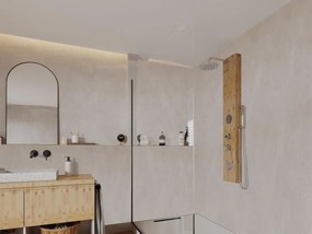 Colonna da doccia idromassaggio SOLAL in bambù - 20x140 cm