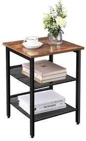 Tavolino d'appoggio ELDUR marrone/nero