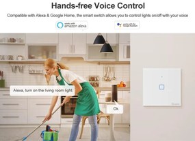 Interruttore Smart WiFi 1 tasto scatola 503 SONOFF TX Serie Colore Bianco