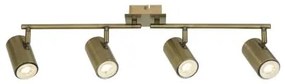 X meteor 4lt split bar spotlight - metallo ottone anticato