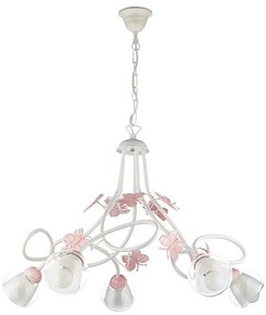 ONLI - Lampadario per bambini BUTTERFLY 5xE14/6W/230V