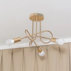 Plafoniera OXFORD 3xE27/15W/230V, dorata