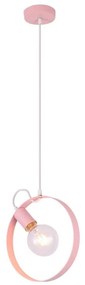 Lampadario a sospensione con filo NEXO 1xE27/40W/230V rosa