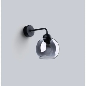 Sollux SL.1139 - Lampada da parete ALINO 1xE27/60W/230V nera