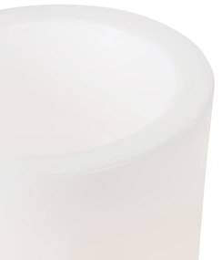 Lampada da terra da esterno bianca 60 cm vaso di fiori IP44 - Verano