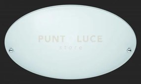 Lana plafoniera vetro satinato d.25cm 1 luce attacco e27