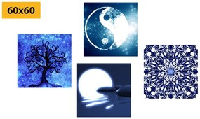 Set di quadri – Feng Shui in blu