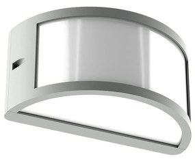 Applique Moon Design E27 Curva per Esterni IP65 - Grigia