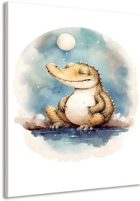 Quadro su tela – Coccodrillo sognante