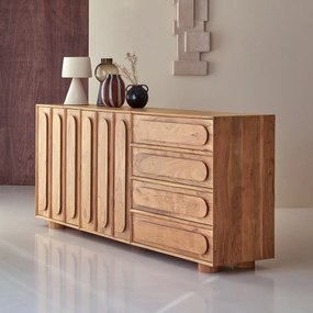 Tikamoon - Credenza Olga in acacia massello 200 cm