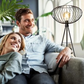 BK Licht 1470 - Lampada da terra RETRO 1xE27/40W/230V