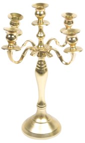 Candelabro a 5 fuochi Versailles dorato