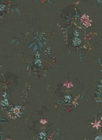 Eijffinger Tapete Chinese Porcelain - Dark Green