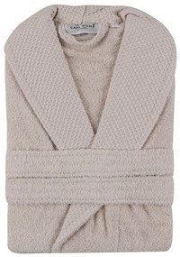 Accappatoio in cotone beige taglia XL Cappa - Foutastic