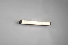 Fabio h2o applique led 6,5w · 1x 750lm, 3000k nero ip44 l. 42,5cm d...
