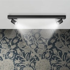Plafoniera LED PARIGI LED/24W/230V + 2xGU10/10W nero
