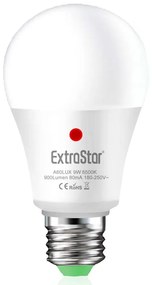 Lampada A Led E27 Con Sensore Crepuscolare 9W 900 Lumen A60 6500K Day Night Sensor