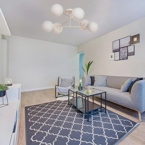 Plafoniera MOON 6xE27/15W/230V crema