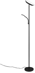 Lampada da terra nera (altezza totale 178 cm) Specter – Trio