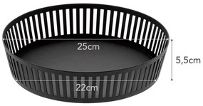 Fruttiera nera , ⌀ 25 cm Tower - YAMAZAKI