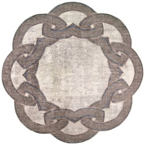 Tappeto rotondo beige ø 80 cm - Vitaus