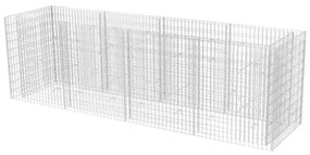 Gabbione Letto Rialzato da Giardino in Acciaio 360x90x100 cm