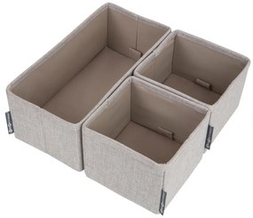 Set di 3 organizer per cassetti beige - Bigso Box of Sweden