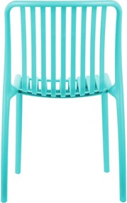 Sedia da pranzo turchese in plastica Glee – Leitmotiv