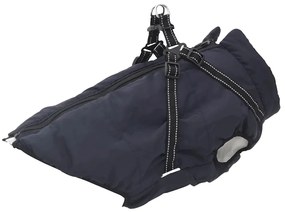 Cappotto Cani Imbracatura Impermeabile Riflettente Blu Navy L68 /