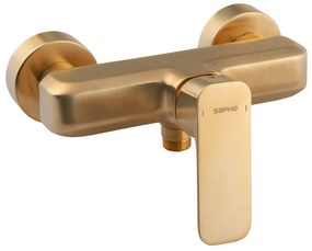 Rubinetto per doccia dorato da parete (con una uscita) Spy – Sapho