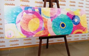 Quadro su tela – Cerchi colorati