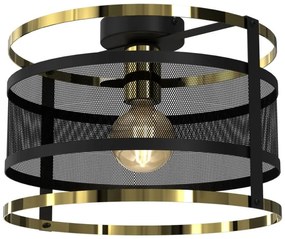 Lampadario a plafone RIM 1xE27/60W/230V nero/oro