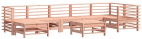 Set Divani Giardino 8 pz con Cuscini Legno Massello di Douglas