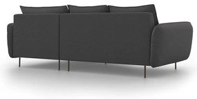 Divano angolare grigio scuro, angolo destro Vienna - Cosmopolitan Design