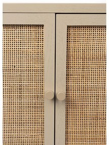 Tavolo TV in rattan crema 150x55 cm Amaya - White Label